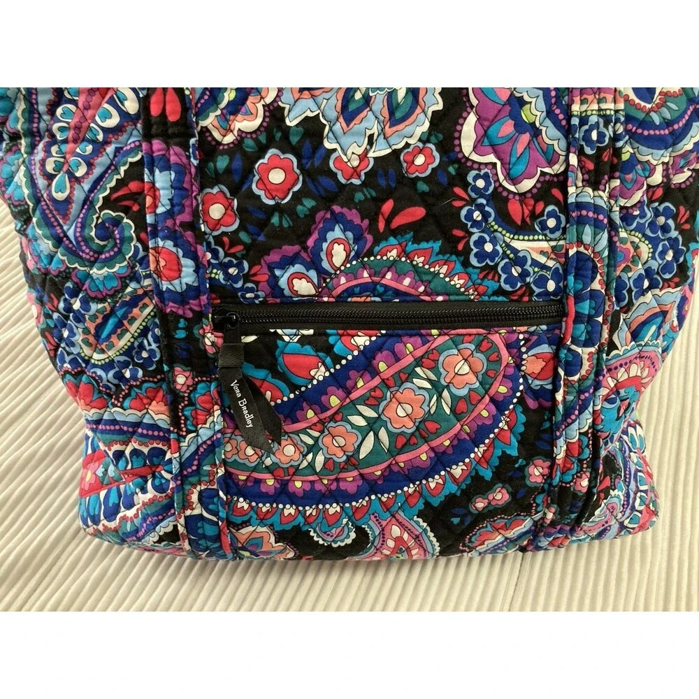 Vera Bradley Glenna Diaper Bag Haymarket Paisley Quilted Floral Tote